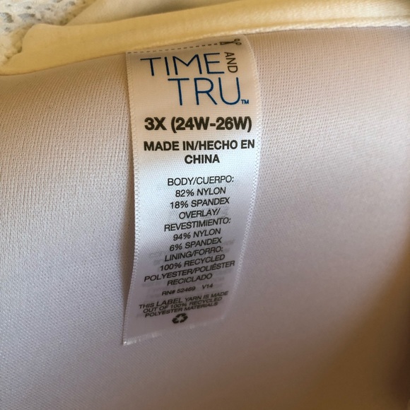 Time and Tru White Plus Size Bikini- NWT - Picture 9 of 9